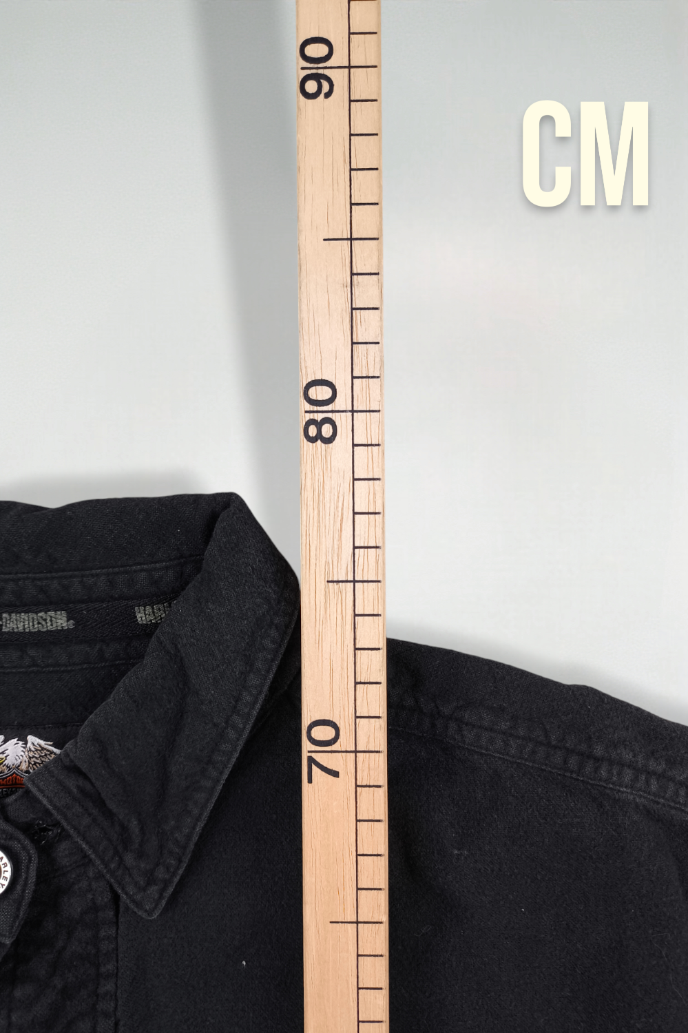 Camicia da lavoro nera vintage Harley-Davidson | Abbigliamento motociclistico anni 2000