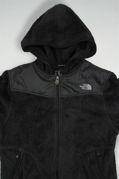 Giacca in pile con cappuccio vintage The North Face Denali nera | Abbigliamento outdoor anni 2000
