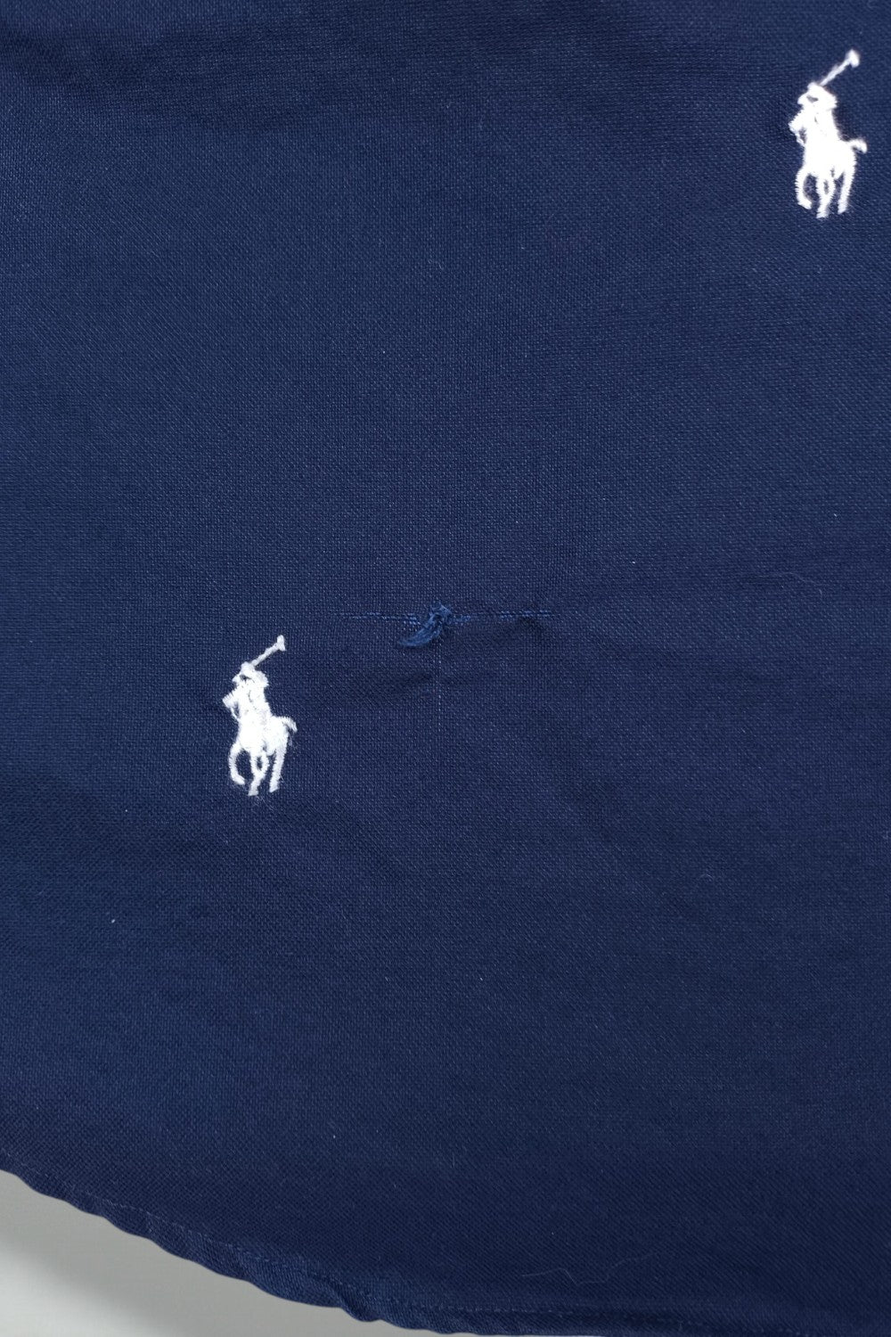 Second-hand Polo Ralph Lauren All-Over Pony Logo Oxford Shirt Navy Blue | Classic Fit Casual Shirt