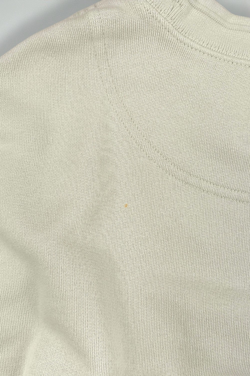 Vintage Champion Script Logo Sweatshirt Cream White | 2000s Athletic Apparel