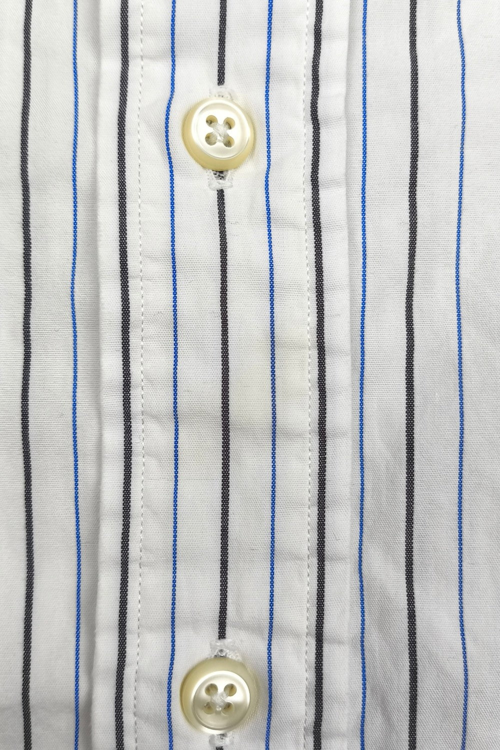 Vintage Polo Ralph Lauren Striped Shirt White Blue | Classic Cotton