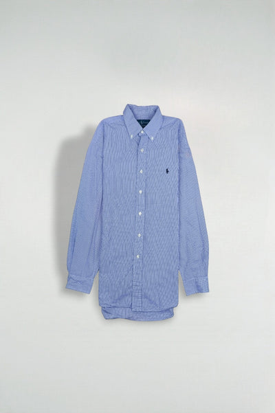 Polo Ralph Lauren Blake Shirt Blue Check Cotton Button Down