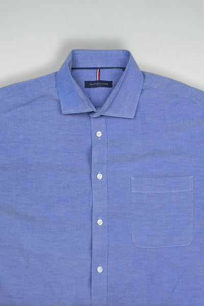 Tommy Hilfiger Oxford Shirt Blue L Long Sleeve Casual