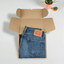 Jeans Levi's 505 a gamba dritta blu vintage | Pantaloni in denim anni 2000