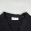 Cardigan Lacoste in maglia a coste nero di seconda mano | Maglieria da donna