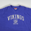 Maglia da football vintage a maniche lunghe NFL dei Minnesota Vikings, viola | Abbigliamento originale anni 2000