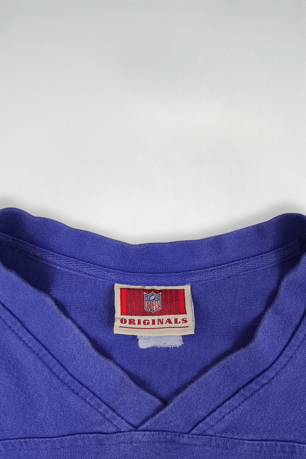 Maglia da football vintage a maniche lunghe NFL dei Minnesota Vikings, viola | Abbigliamento originale anni 2000