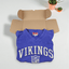 Maglia da football vintage a maniche lunghe NFL dei Minnesota Vikings, viola | Abbigliamento originale anni 2000