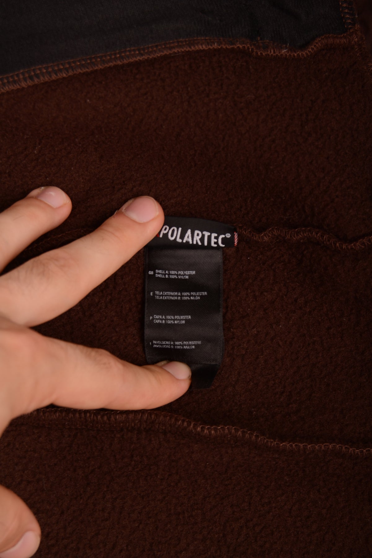 Second-hand The North Face Brown Polartec Fleece Jacket