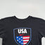 Maglietta vintage Nike USA Soccer Shield nera | Abbigliamento della squadra anni 2010