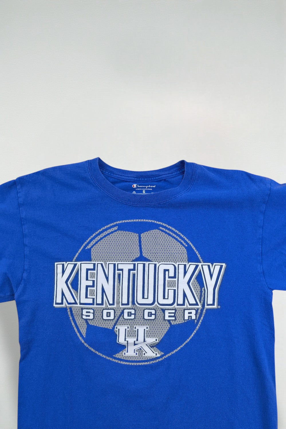 Maglietta da calcio vintage Champion Kentucky blu | Sport universitari anni 2000