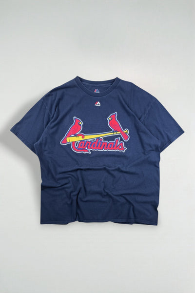 Maglietta vintage Majestic St. Louis Cardinals MLB blu navy | Abbigliamento della squadra anni 2010