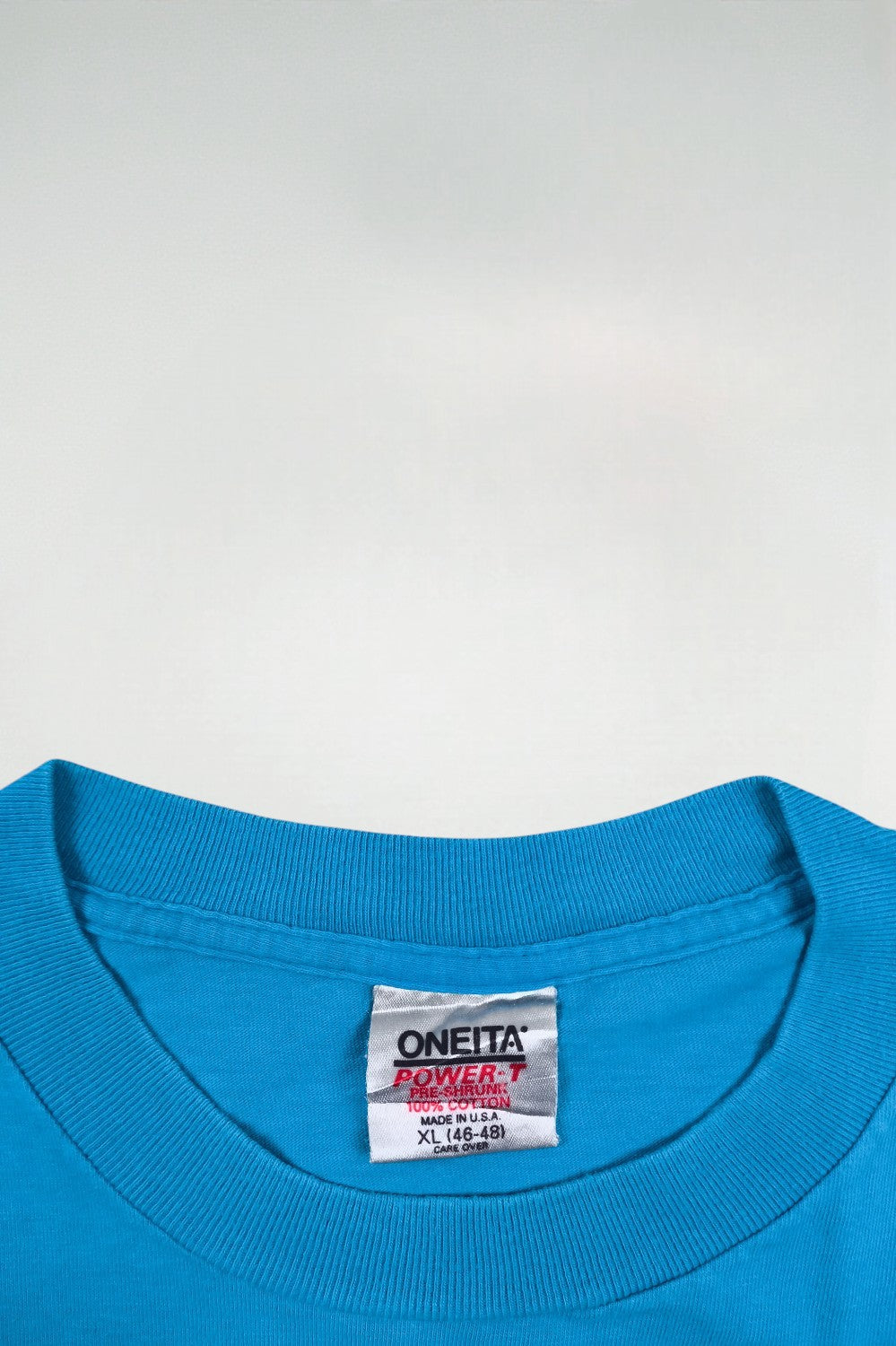 Maglietta vintage Oneita Yellowstone National Park blu | Punto singolo anni '80