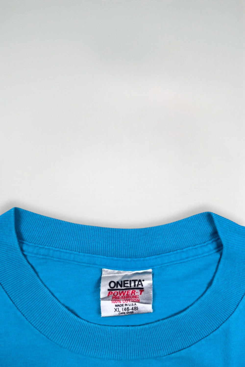 Maglietta vintage Oneita Yellowstone National Park blu | Punto singolo anni '80