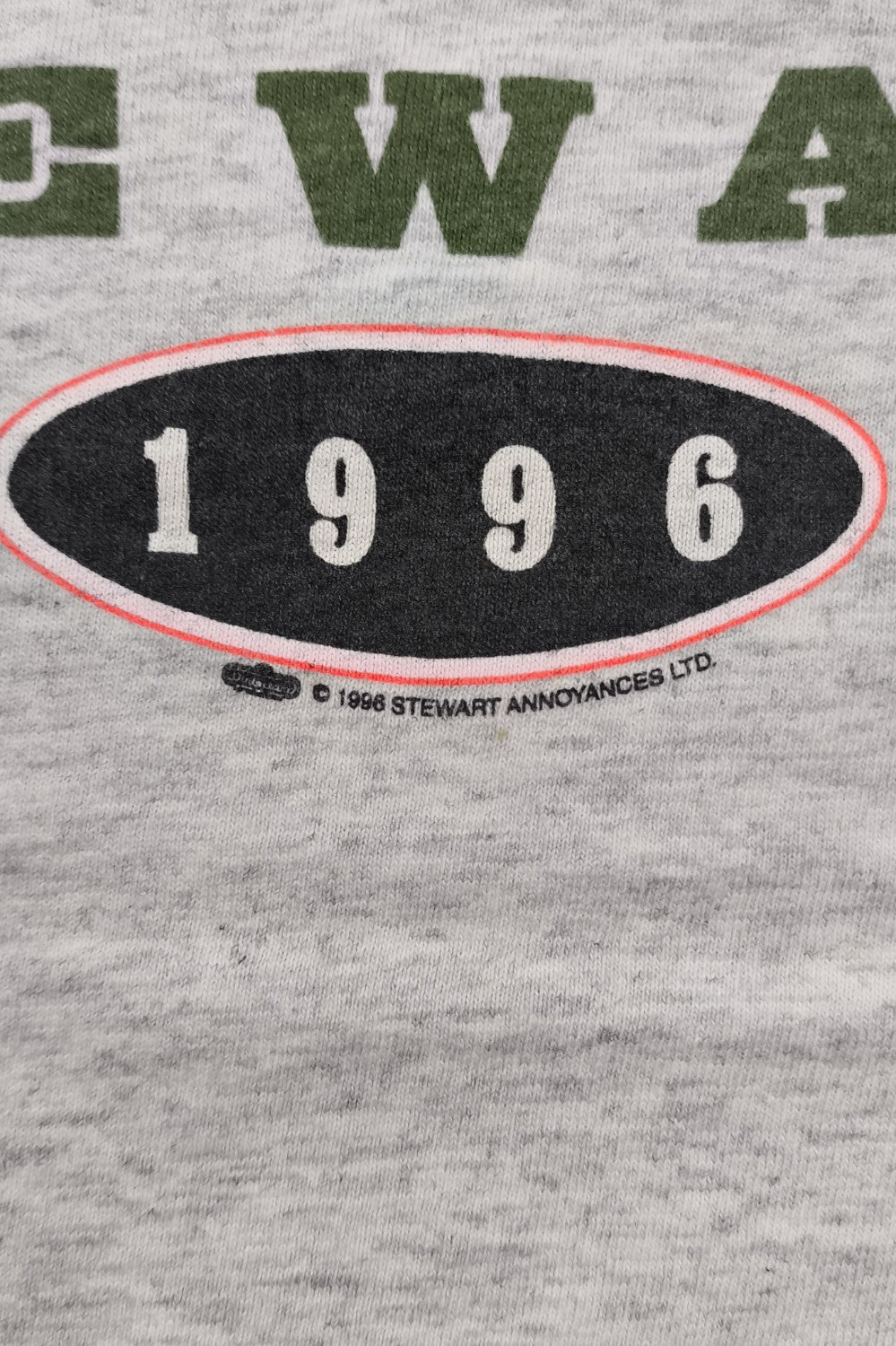 Maglietta vintage Hanes del tour di Rod Stewart del 1996, grigia | Merchandise della band degli anni '90
