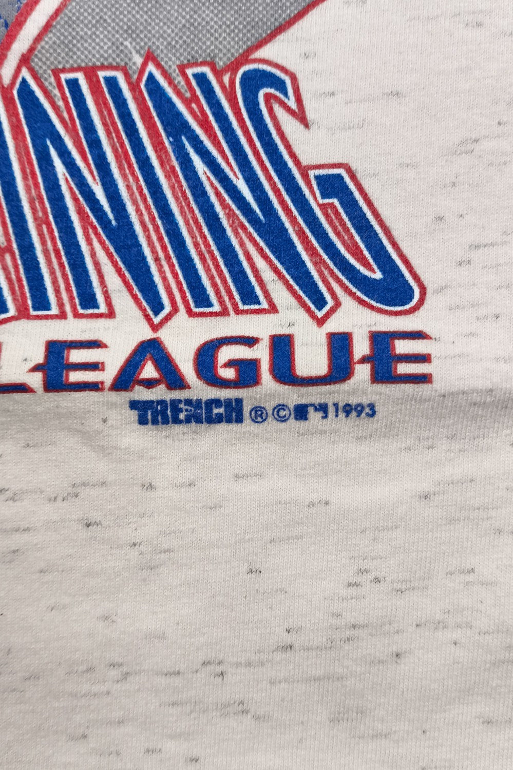 Maglietta vintage MLB dei Los Angeles Dodgers, bianca, blu e rossa | Abbigliamento della squadra degli anni '90