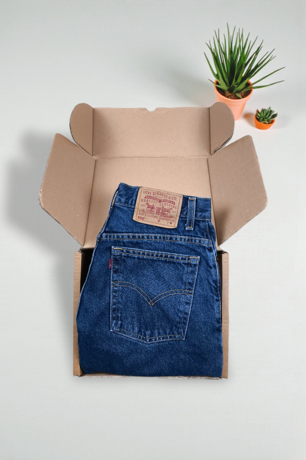 Jeans Levi's 550 Relaxed Fit vintage blu scuro | Collezione denim anni '90