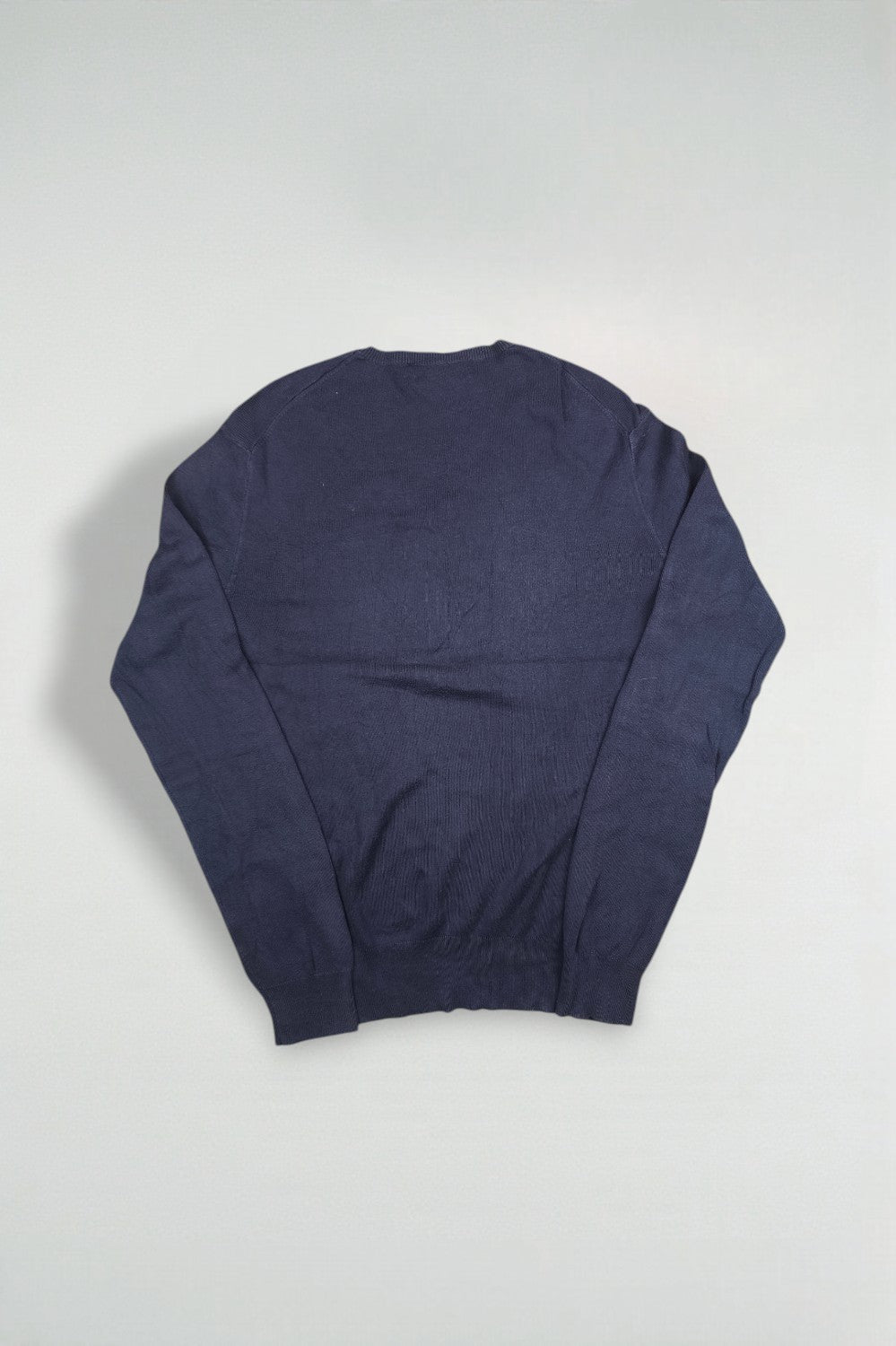 Maglione vintage con scollo a V in blu navy di Polo Ralph Lauren | Maglieria slim fit anni 2000
