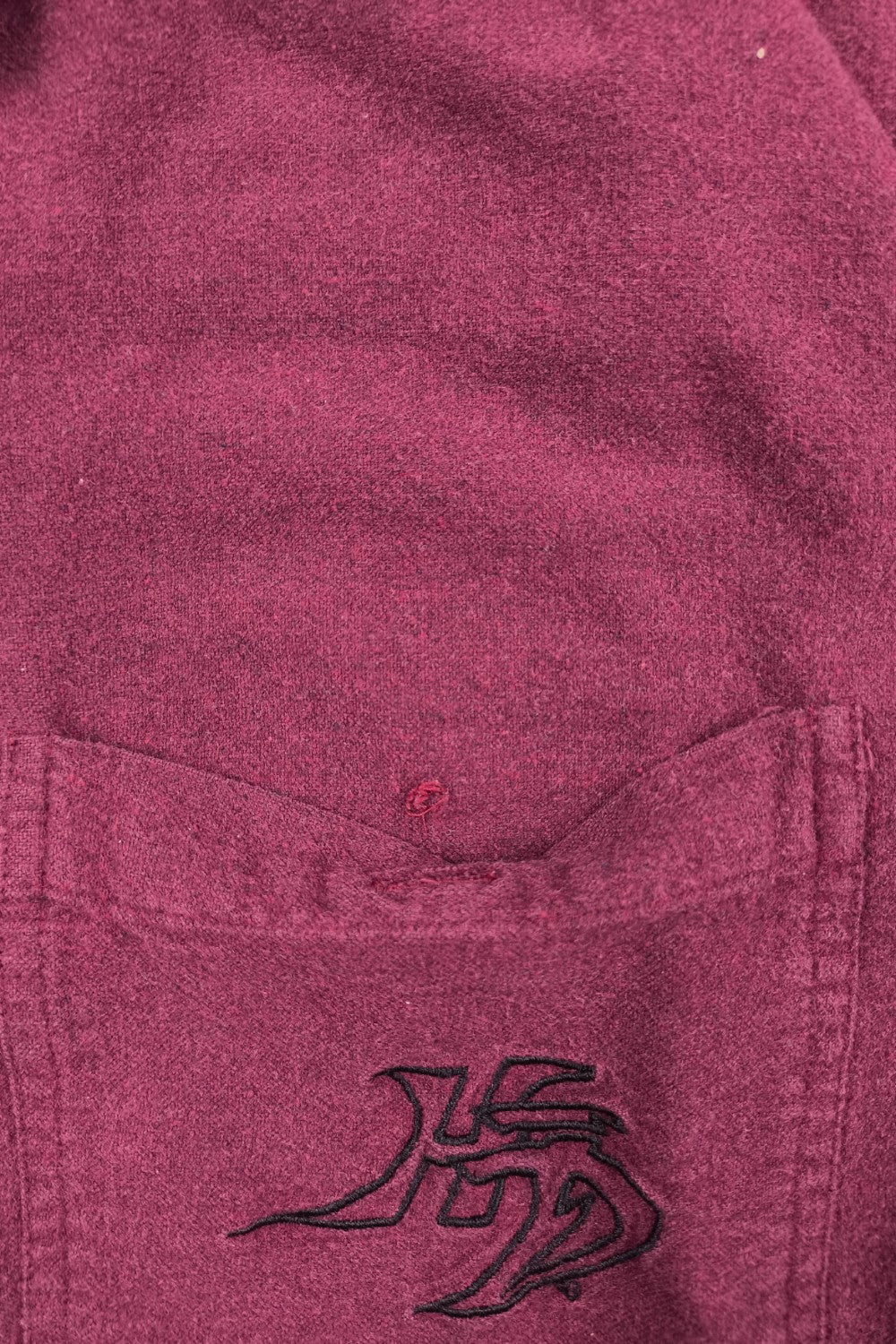 Camicia vintage Harley-Davidson con bottoni ricamati, colore bordeaux | Abbigliamento casual anni 2000
