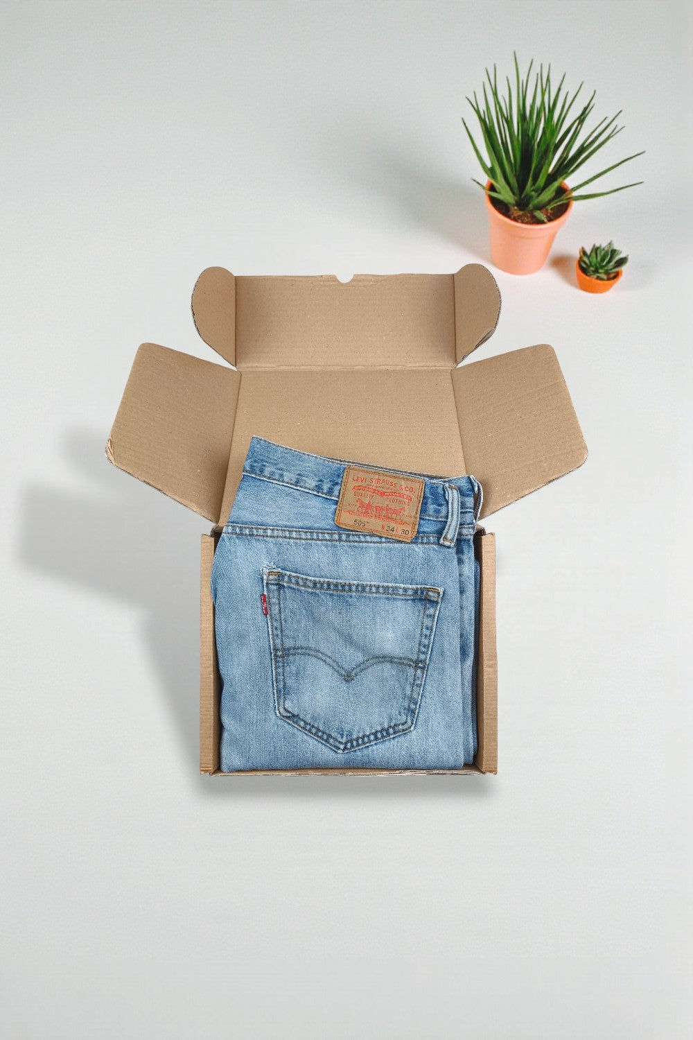 Jeans Levi's 505 Light Wash a gamba dritta vintage | Denim classico anni 2000