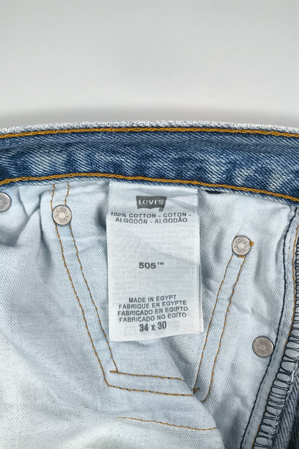 Jeans Levi's 505 Light Wash a gamba dritta vintage | Denim classico anni 2000