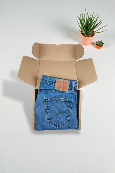 Jeans Levi's 505 a gamba dritta vintage blu | Denim classico anni 2000