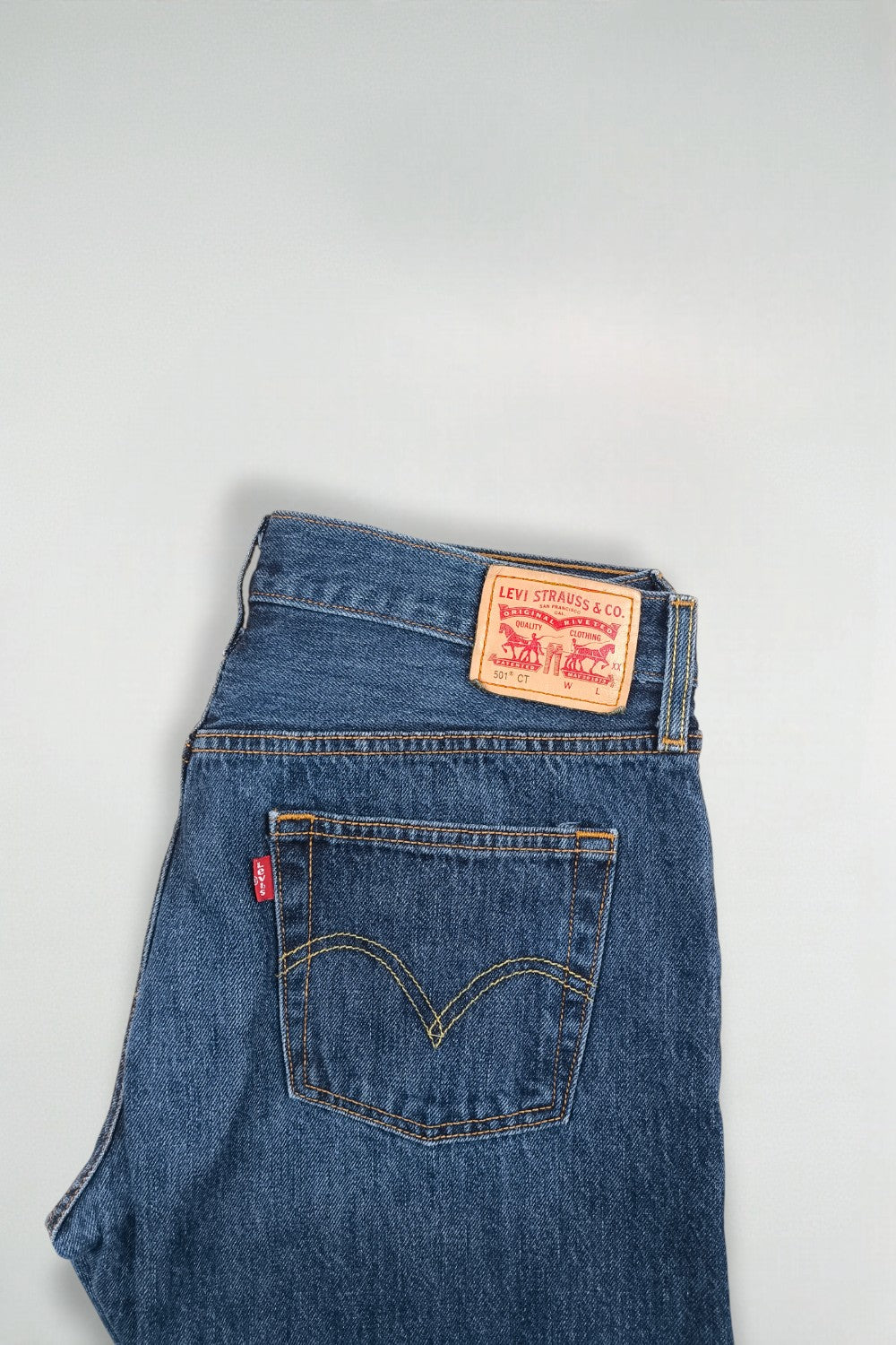 Jeans Levi's 501 CT vintage in denim blu | Vestibilità affusolata anni 2010