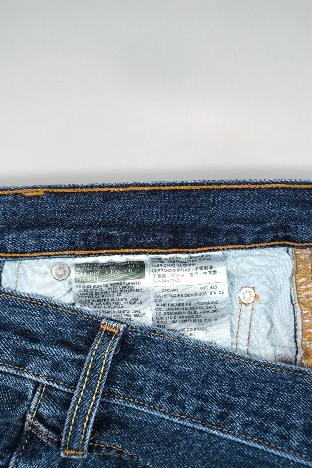 Jeans Levi's 501 CT vintage in denim blu | Vestibilità affusolata anni 2010