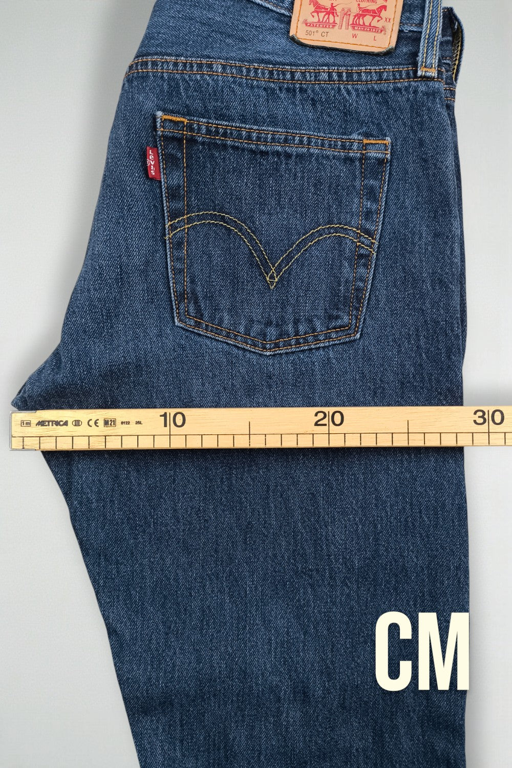 Jeans Levi's 501 CT vintage in denim blu | Vestibilità affusolata anni 2010