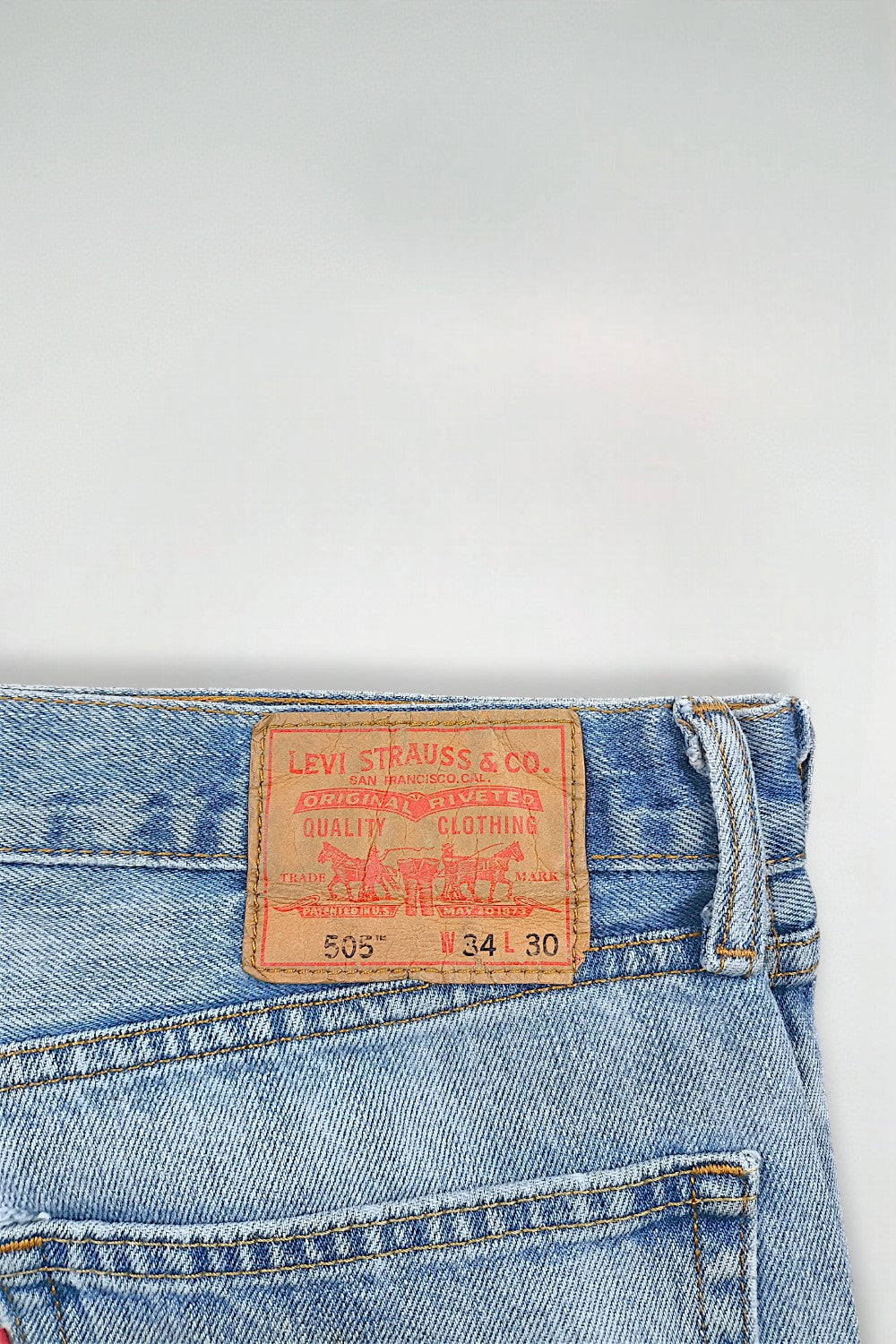 Jeans Levi's 505 Light Wash a gamba dritta vintage | Denim classico anni 2000