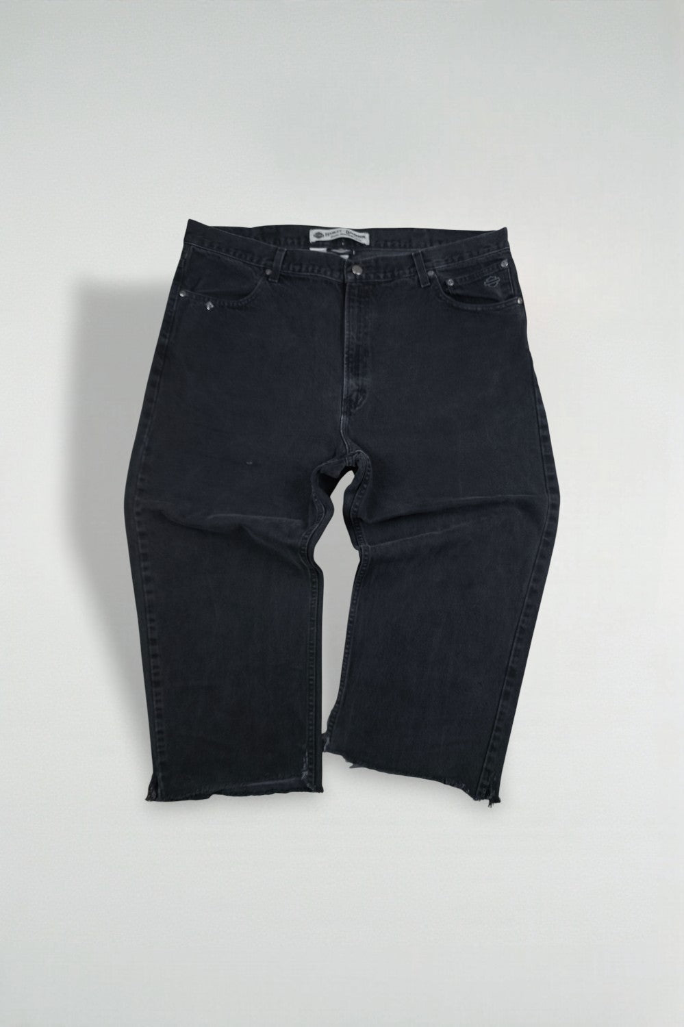 Jeans neri vintage Harley-Davidson | Abbigliamento motociclistico Y2K