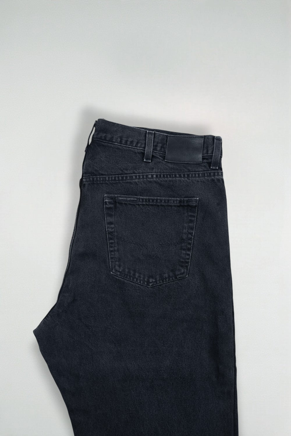 Jeans neri vintage Harley-Davidson | Abbigliamento motociclistico Y2K