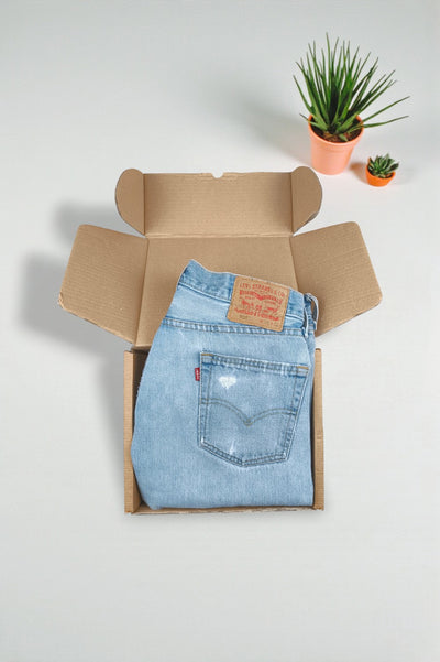 Jeans Levi's 505 a gamba dritta vintage blu chiaro | Denim classico anni 2000