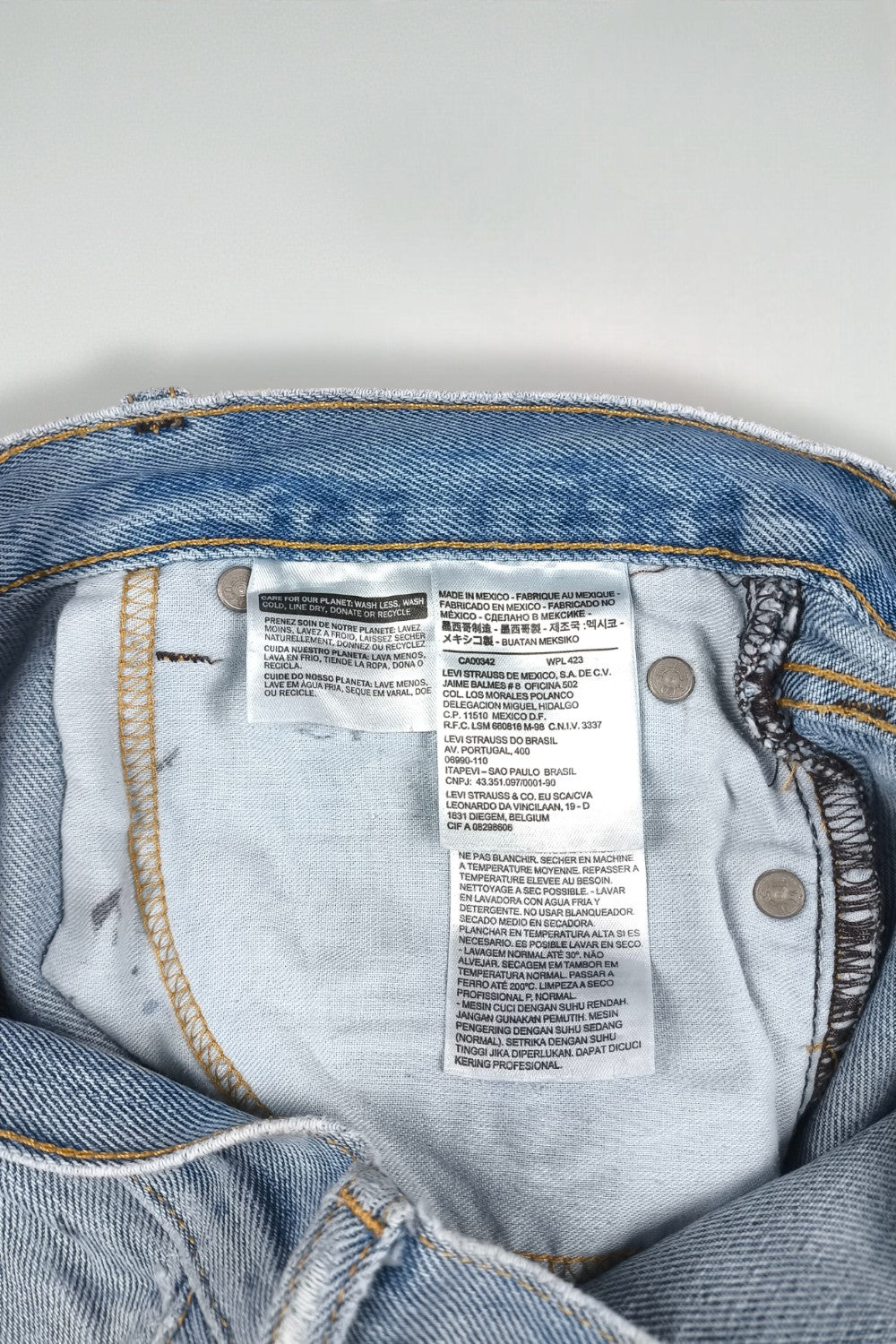 Jeans Levi's 505 a gamba dritta vintage blu chiaro | Denim classico anni 2000