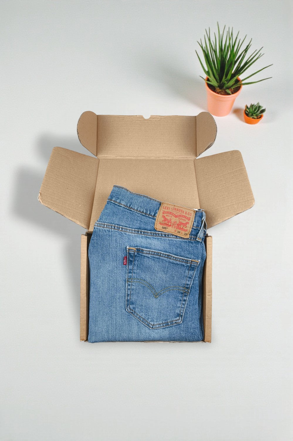 Jeans Levi's 505 a gamba dritta vintage blu | Abbigliamento da lavoro in denim classico