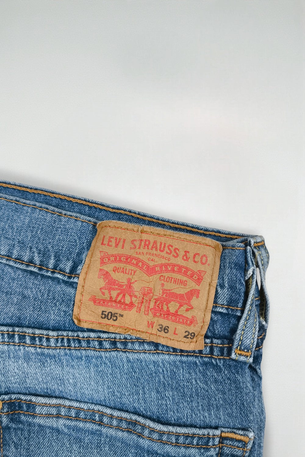 Jeans Levi's 505 a gamba dritta vintage blu | Abbigliamento da lavoro in denim classico