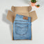 Jeans vintage Harley-Davidson a gamba dritta blu | Denim da motociclista anni 2000
