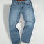 Jeans vintage Harley-Davidson a gamba dritta blu | Denim da motociclista anni 2000
