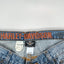 Jeans vintage Harley-Davidson a gamba dritta blu | Denim da motociclista anni 2000