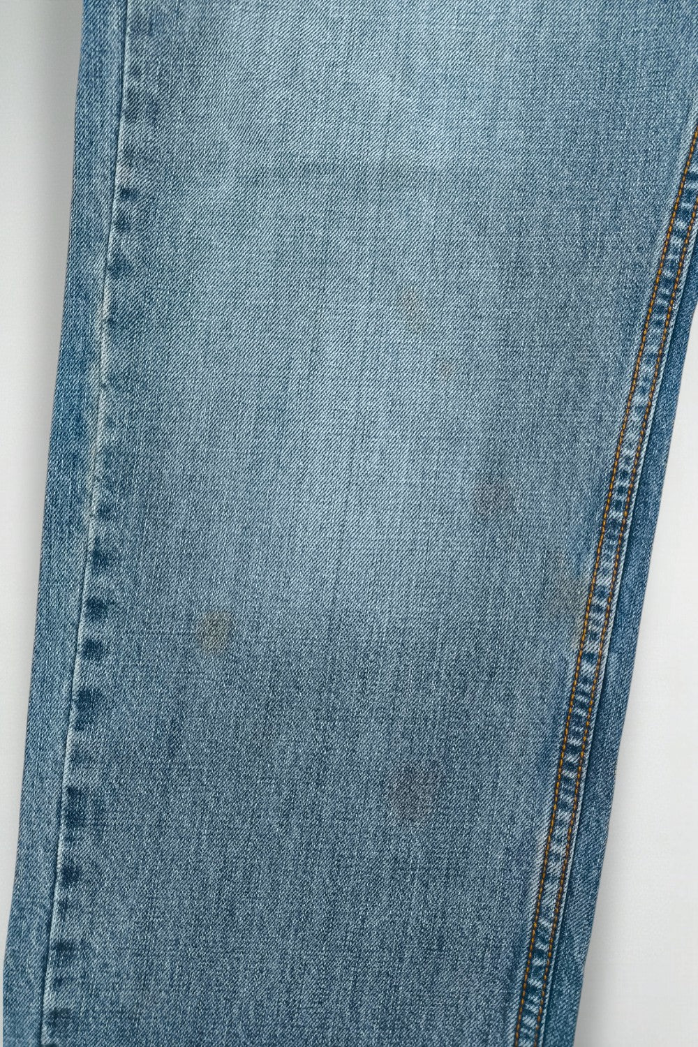 Jeans vintage Harley-Davidson a gamba dritta blu | Denim da motociclista anni 2000