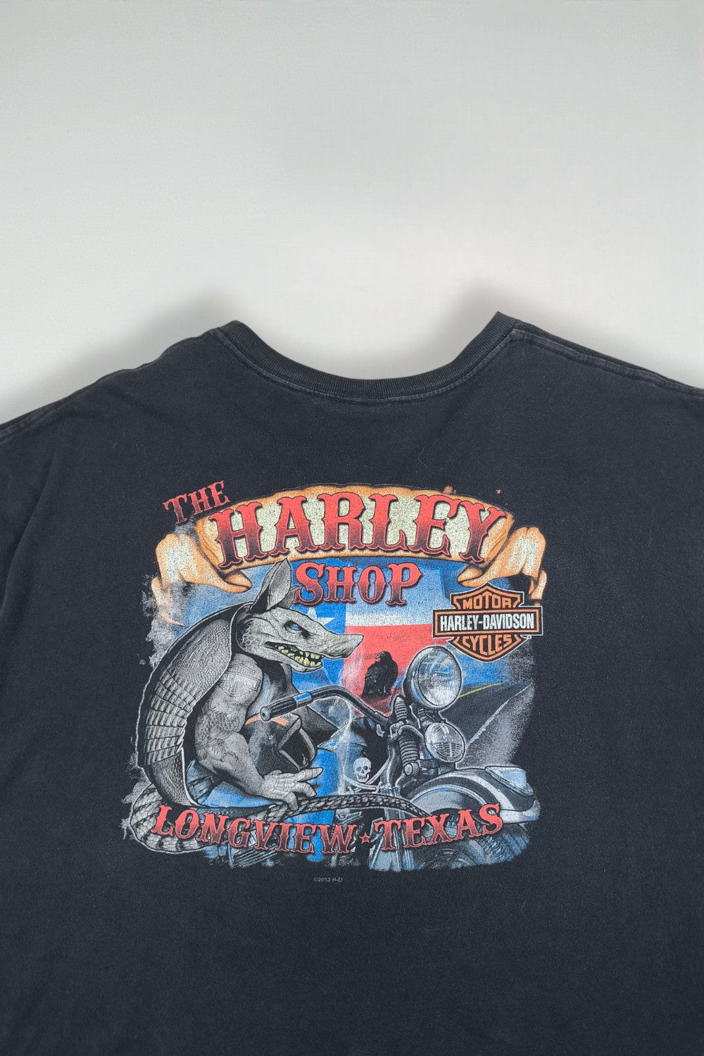 Maglietta senza maniche vintage Harley-Davidson Longview Texas nera | Abbigliamento motociclistico Y2K