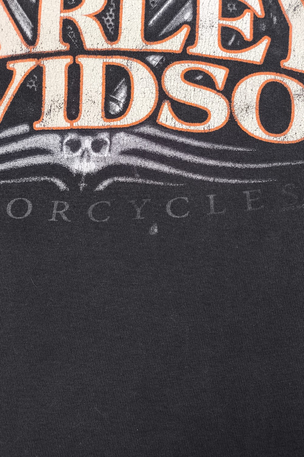 Maglietta senza maniche vintage Harley-Davidson Longview Texas nera | Abbigliamento motociclistico Y2K