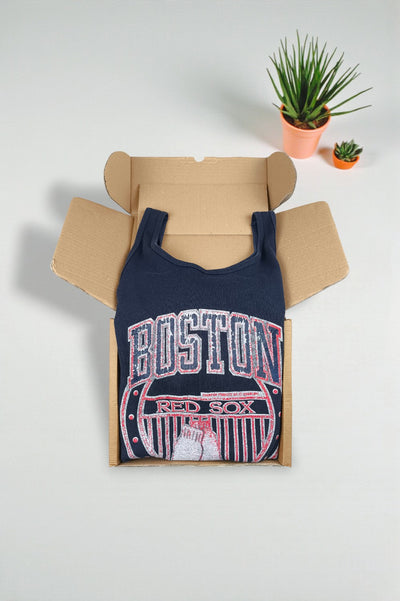 Canotta grafica vintage Champion Boston Red Sox blu navy | Abbigliamento sportivo MLB anni '90