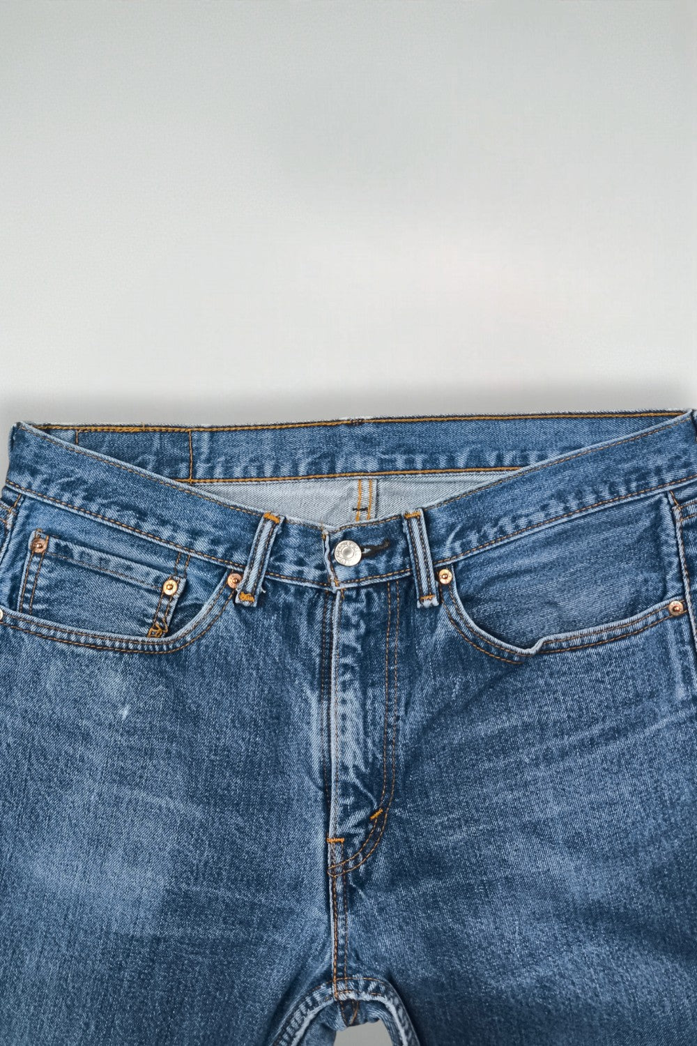 Jeans Levi's 505 a gamba dritta blu vintage | Pantaloni in denim anni 2000