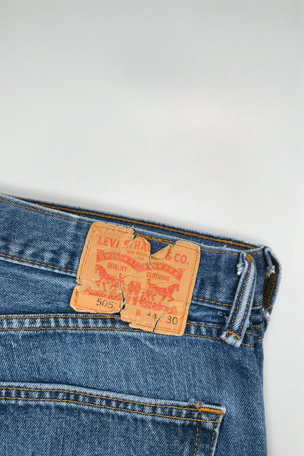 Jeans Levi's 505 a gamba dritta blu vintage | Pantaloni in denim anni 2000