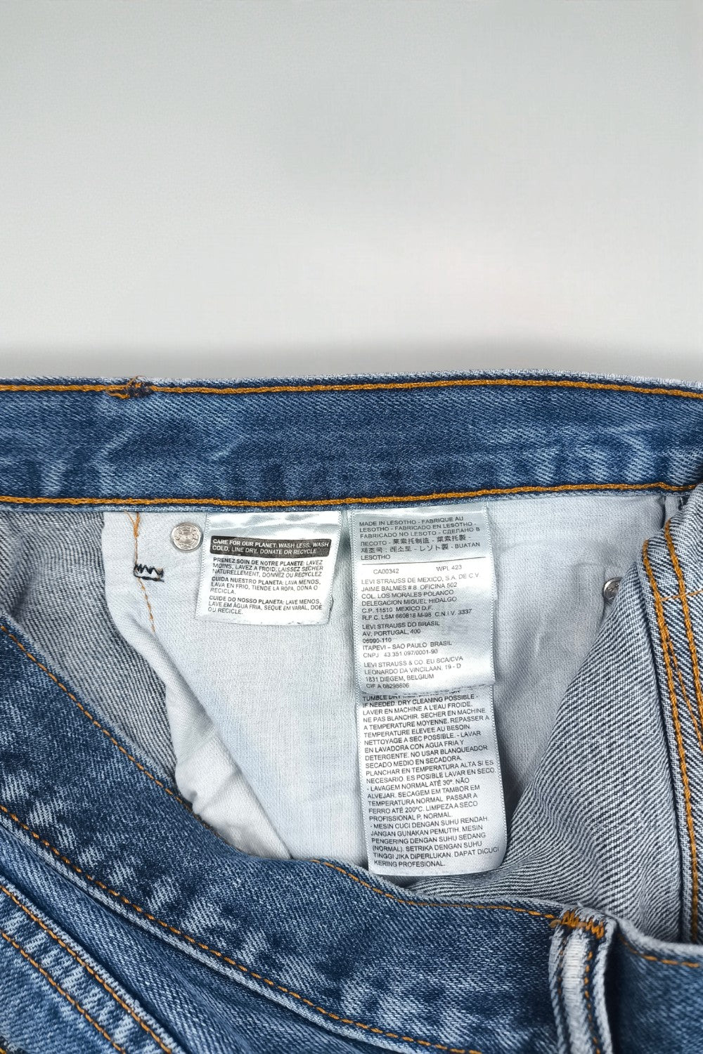 Jeans Levi's 505 a gamba dritta blu vintage | Pantaloni in denim anni 2000