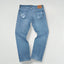 Jeans Levi's 505 a gamba dritta vintage blu chiaro | Pantaloni in denim anni 2000