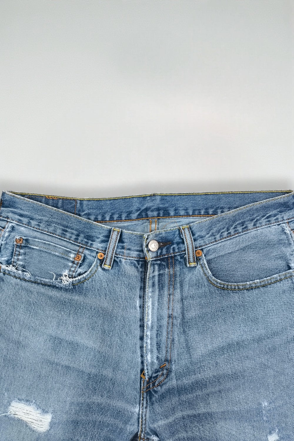Jeans Levi's 505 a gamba dritta vintage blu chiaro | Pantaloni in denim anni 2000