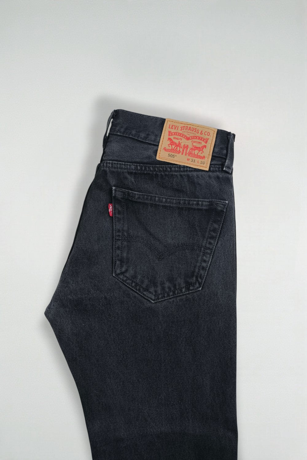 Jeans Levi's 505 neri vintage | Classici anni 2000 a gamba dritta