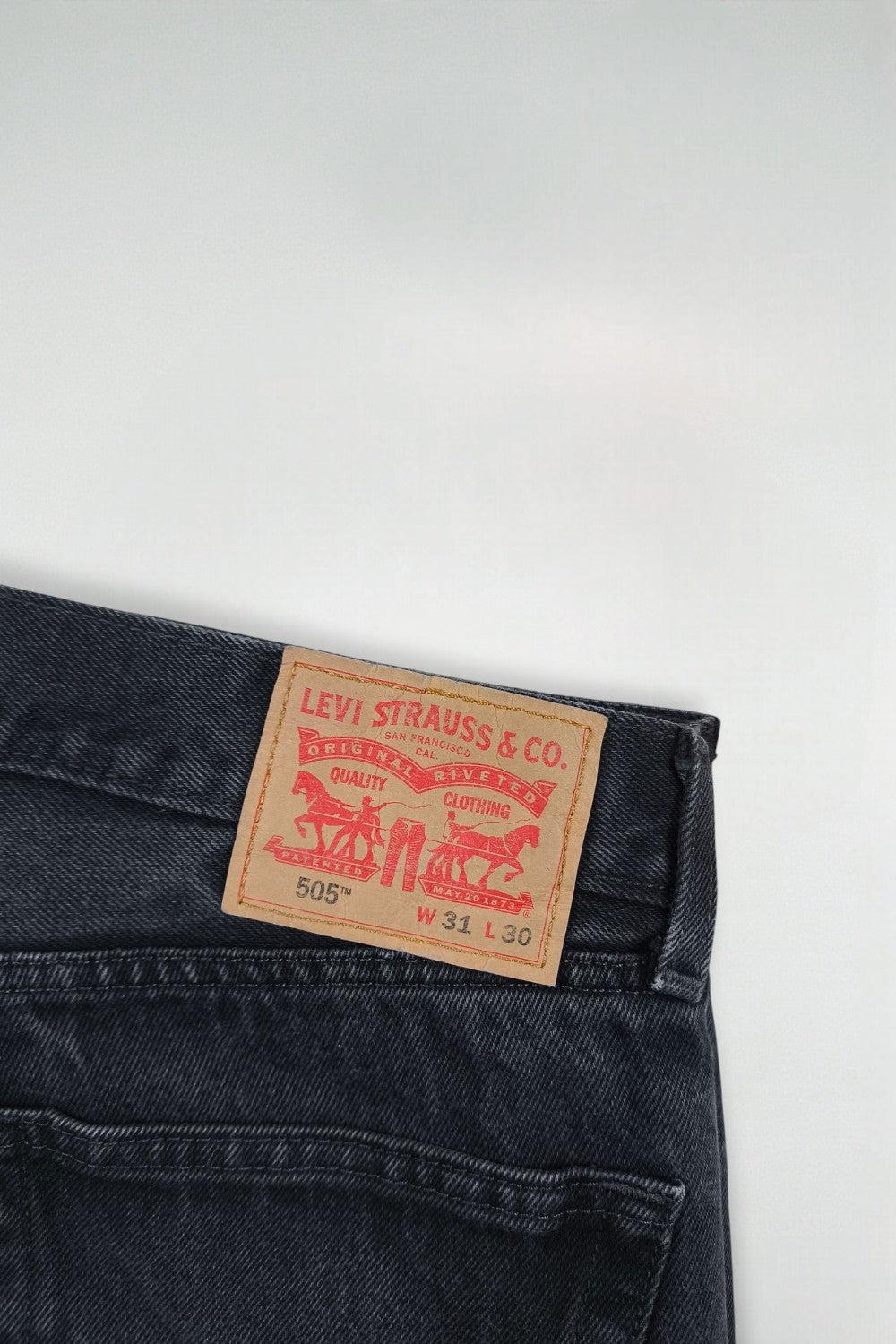 Jeans Levi's 505 neri vintage | Classici anni 2000 a gamba dritta